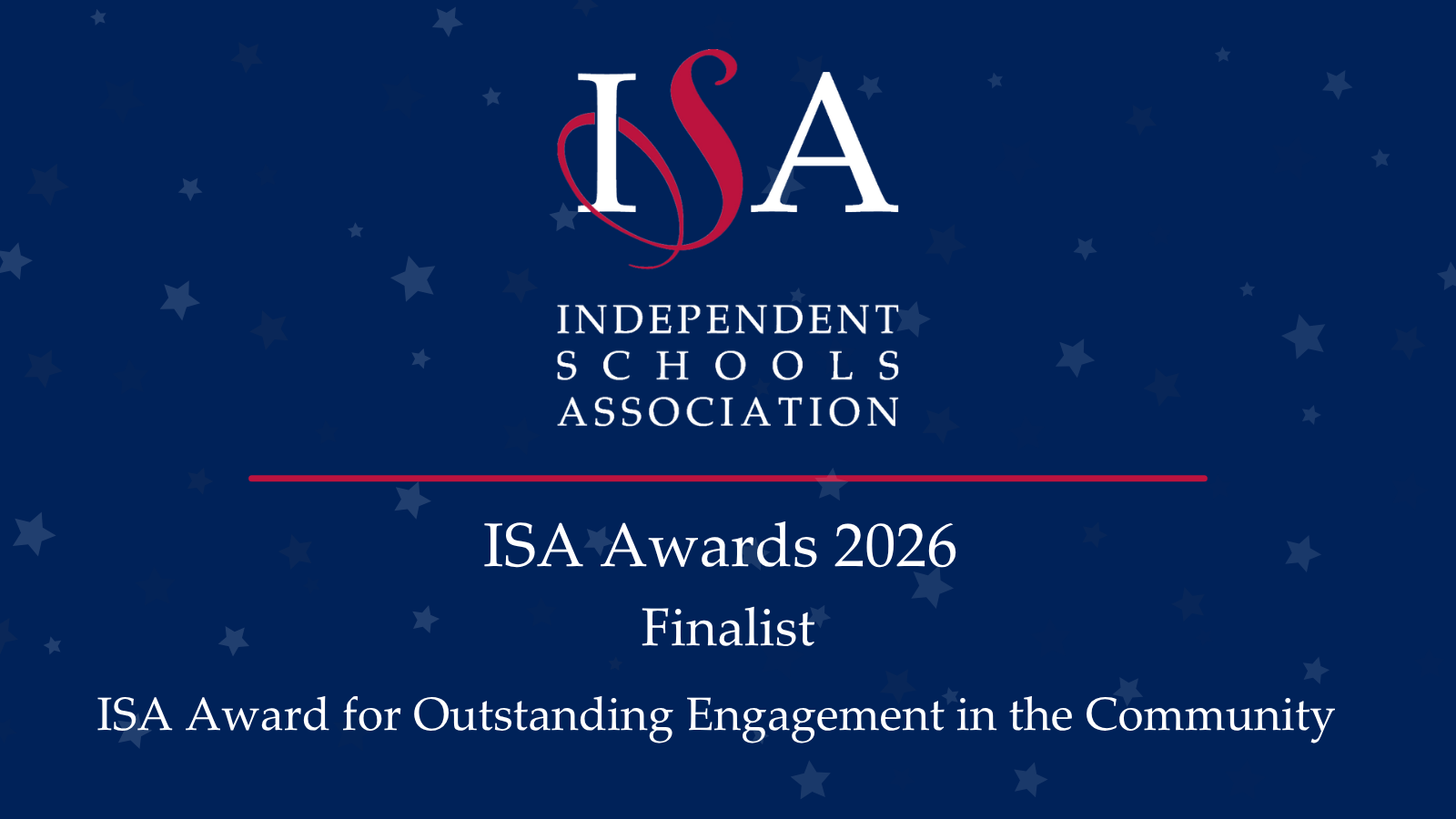 ISA Awards 2026 Finalist for Community Engagement