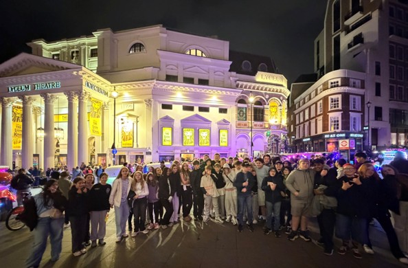 Year 8 pupils at the Lyceum Theatre, London Year 8 pupils at the Lyceum Theatre, London