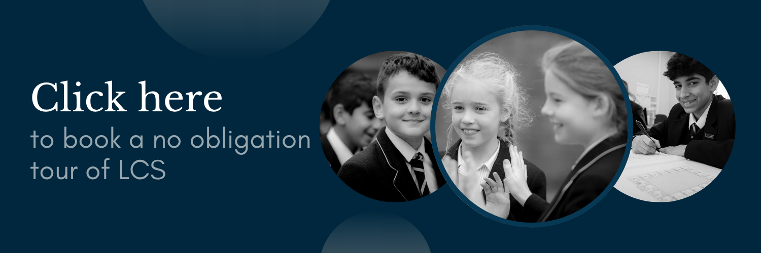 Blog post call out to book a tour of the school Action button to book a tour of the school