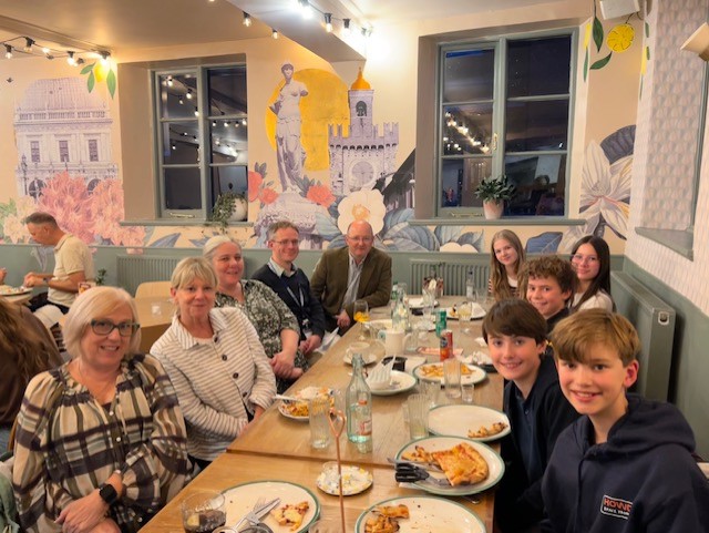 Head Choristers dine with staff at Ask Head Choristers dine with staff at Ask