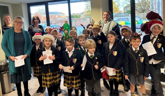 Carol singing at Bowbrook Care Home