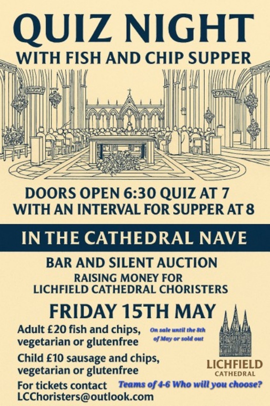 Quiz Night with Fish and Chip Supper in the Cathedral