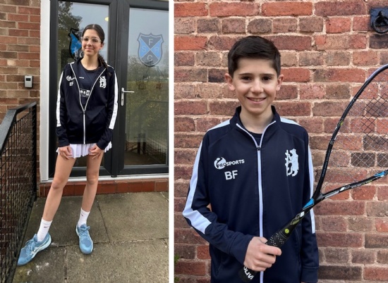 Squash success for Elsie and Billy