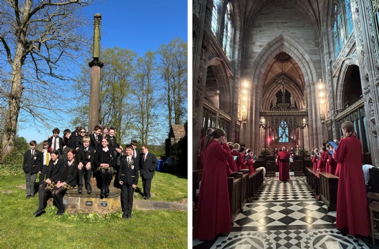 Choristers at Holy Angels in Hoar Cross