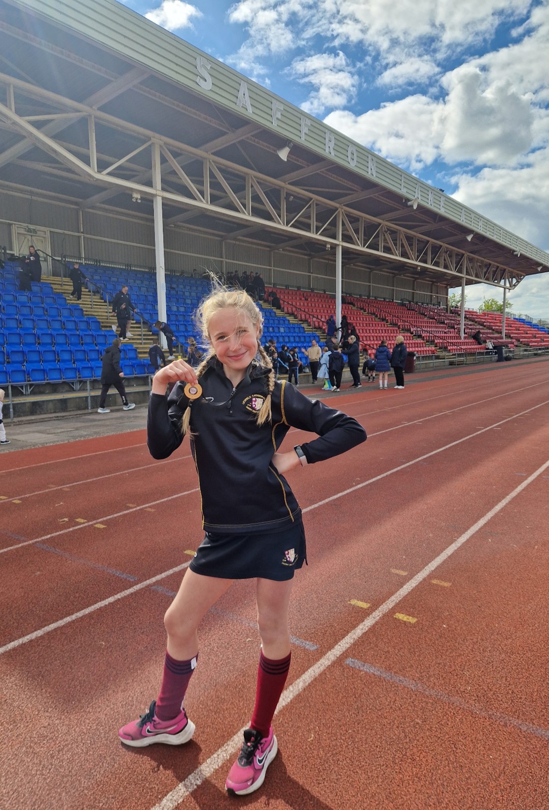 Long jump Gold medal winner Annabelle