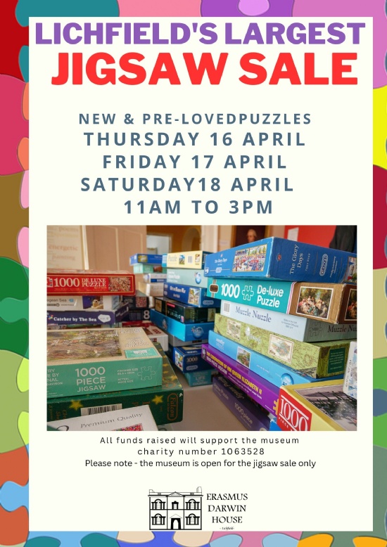 Jigsaw sale at Erasmus Darwin House - Lichfield Cathedral School