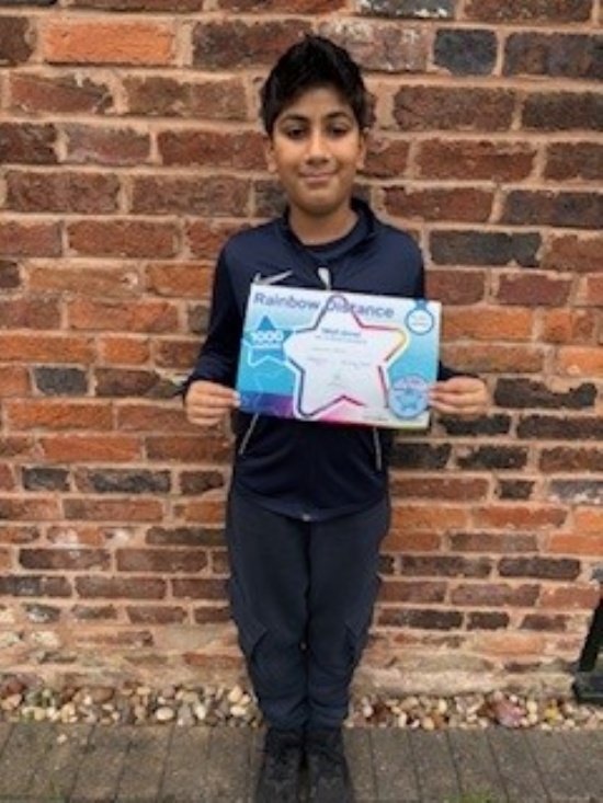 Swimming milestone for Karran