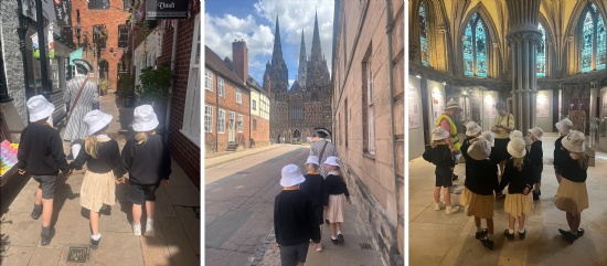 Reception discover Lichfield's history
