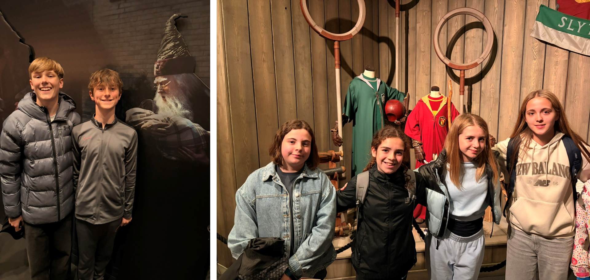 Year 8 pupils at Harry Potter World