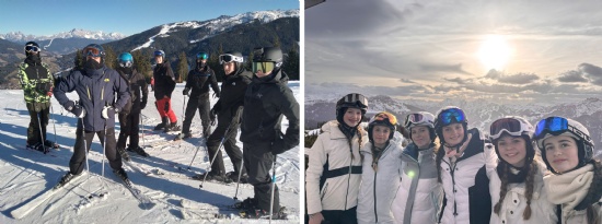 Successful skiing in sunny Austria