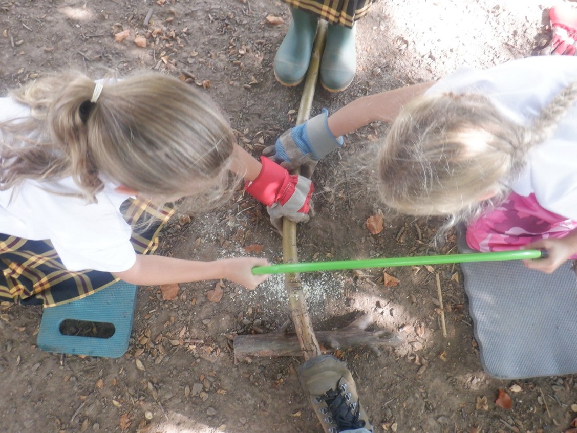 Autumn outdoor learning at Longdon